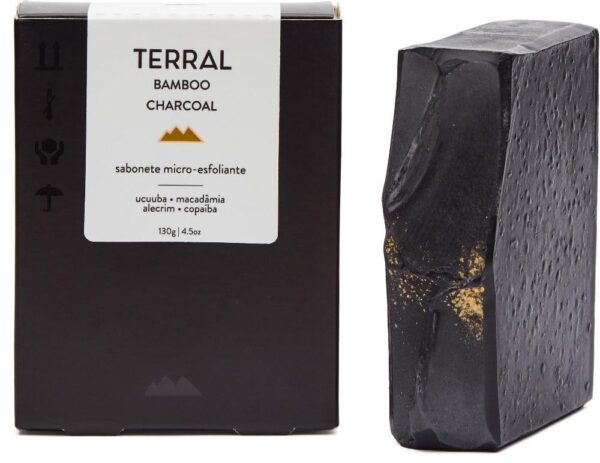 Sabonete Vegano Esfoliante Bamboo Charcoal - TERRAL