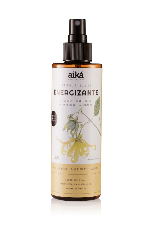 Aromatizador Patchouly Energizante 200ml Aiká Vegana